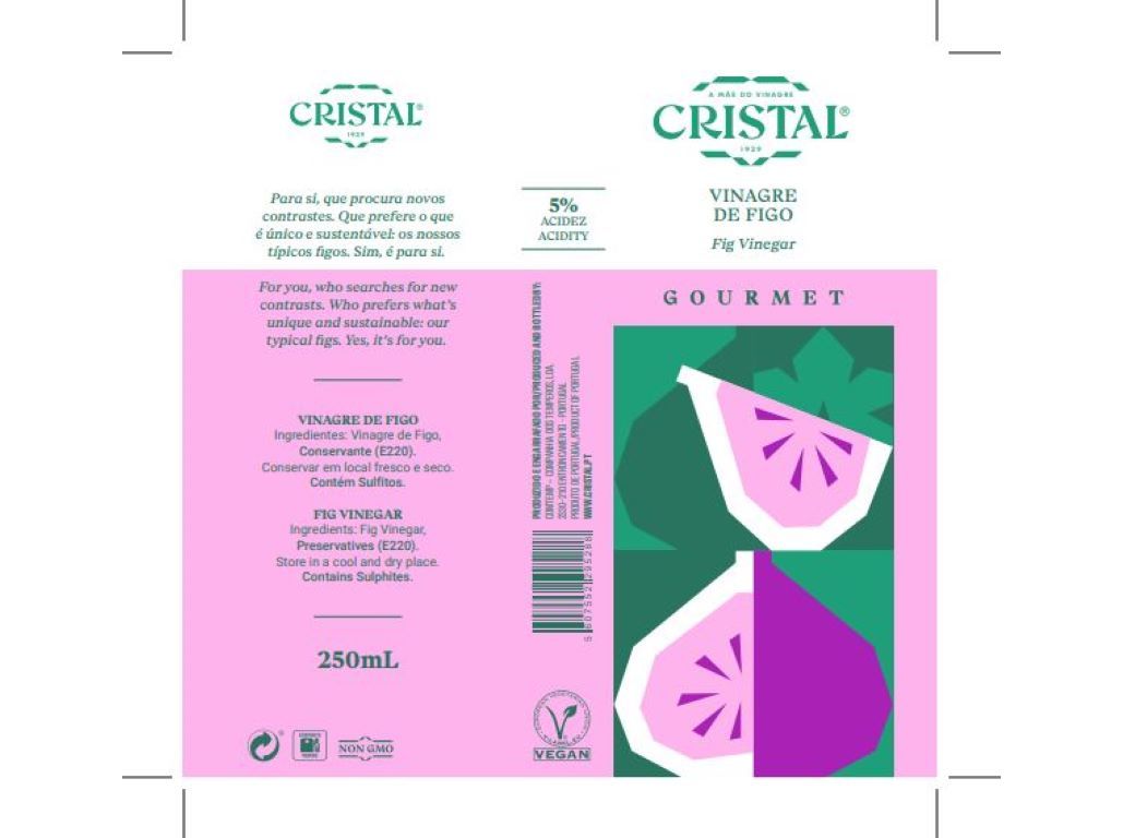 VINAGRE CRISTAL FIGO GOURMET 250ML