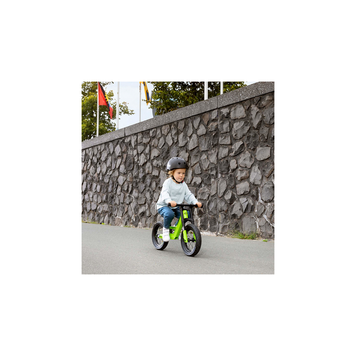 Vélo déquilibre biky city vert