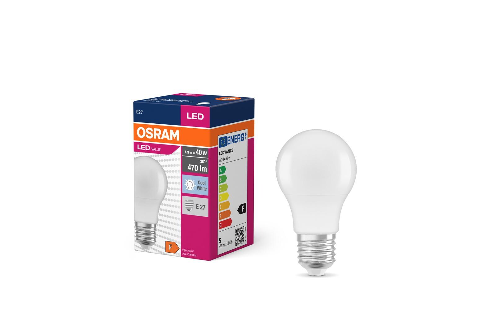 Lampe LED VALUE CLASSIC A NeutralweissLED-Lampen, klassische Kolbenform