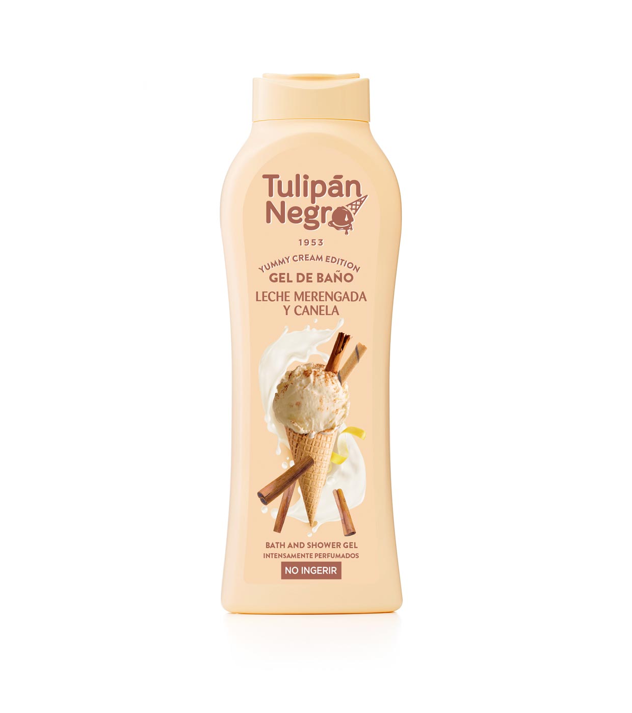 Tulipán Negro - *Yummy Cream Edition* - Gel de banho 650ml - Leche Merengada & Canela