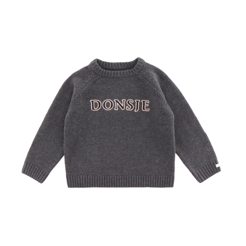 Fionn Merino Wool Sweater | Cloudy Grey Melange