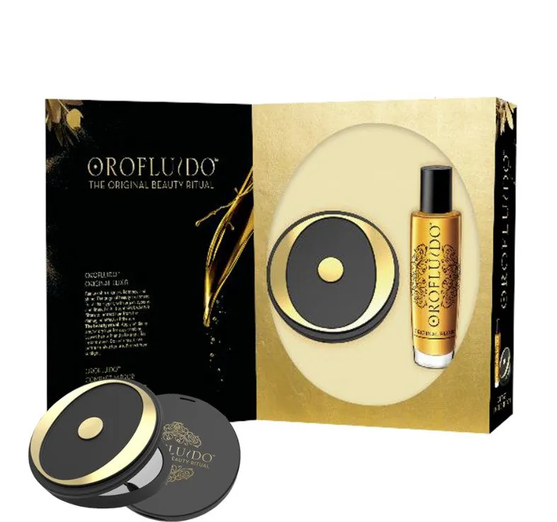 Orofluido Beauty Kit W 100ml Liquid Gold Elixir 100 ml   Spejl