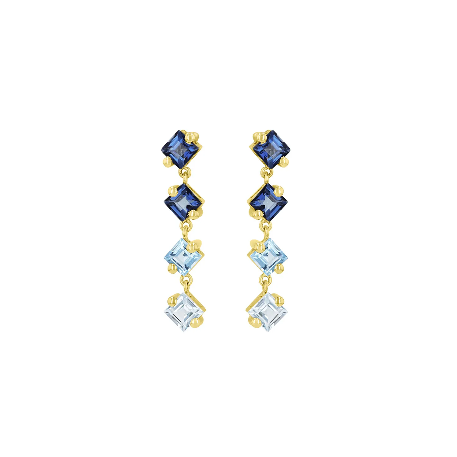 Suzanne Kalan Dangle Ombre Øreringe 14 kt. Guld PE683E-YG