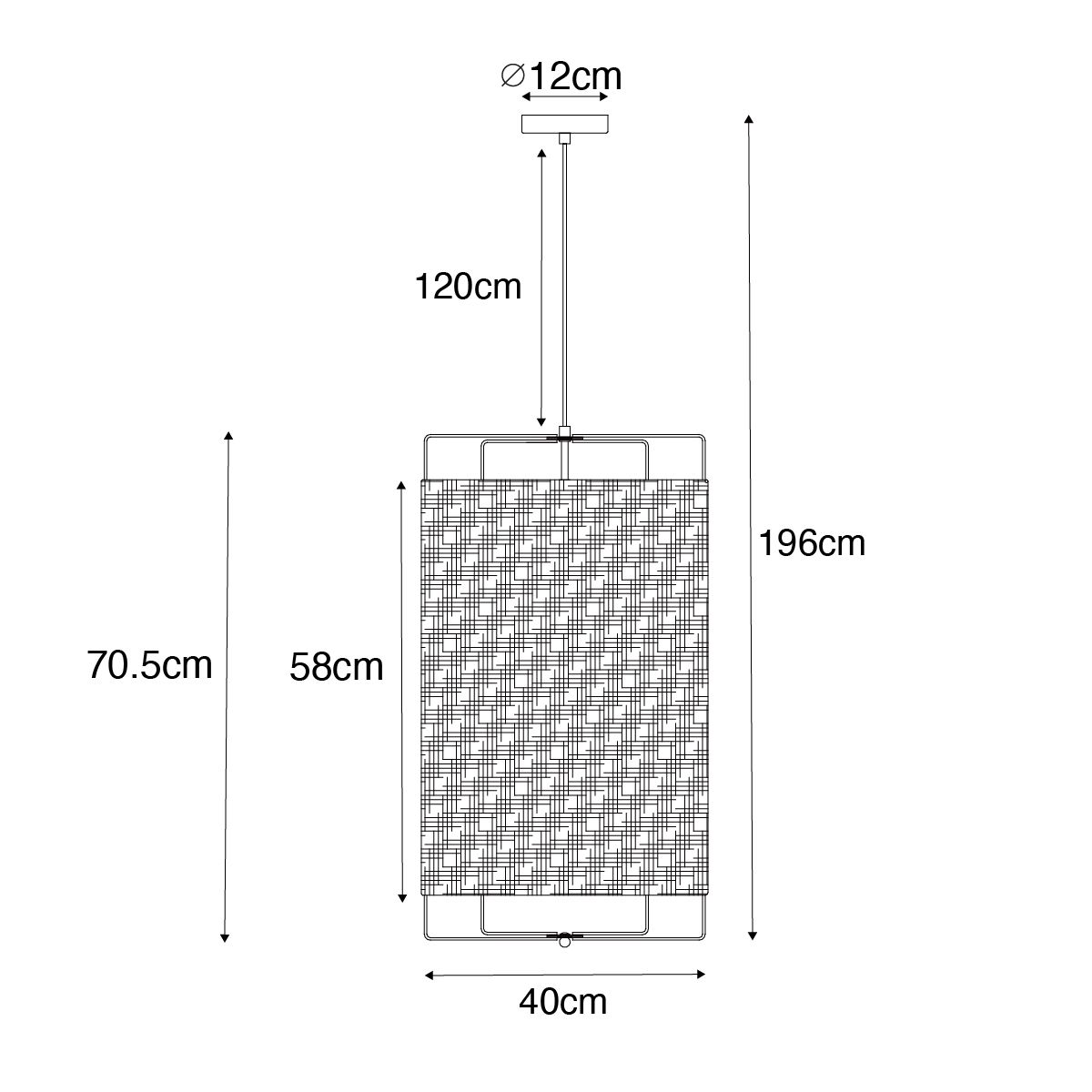 Design hanglamp wit met beige kap - Rich