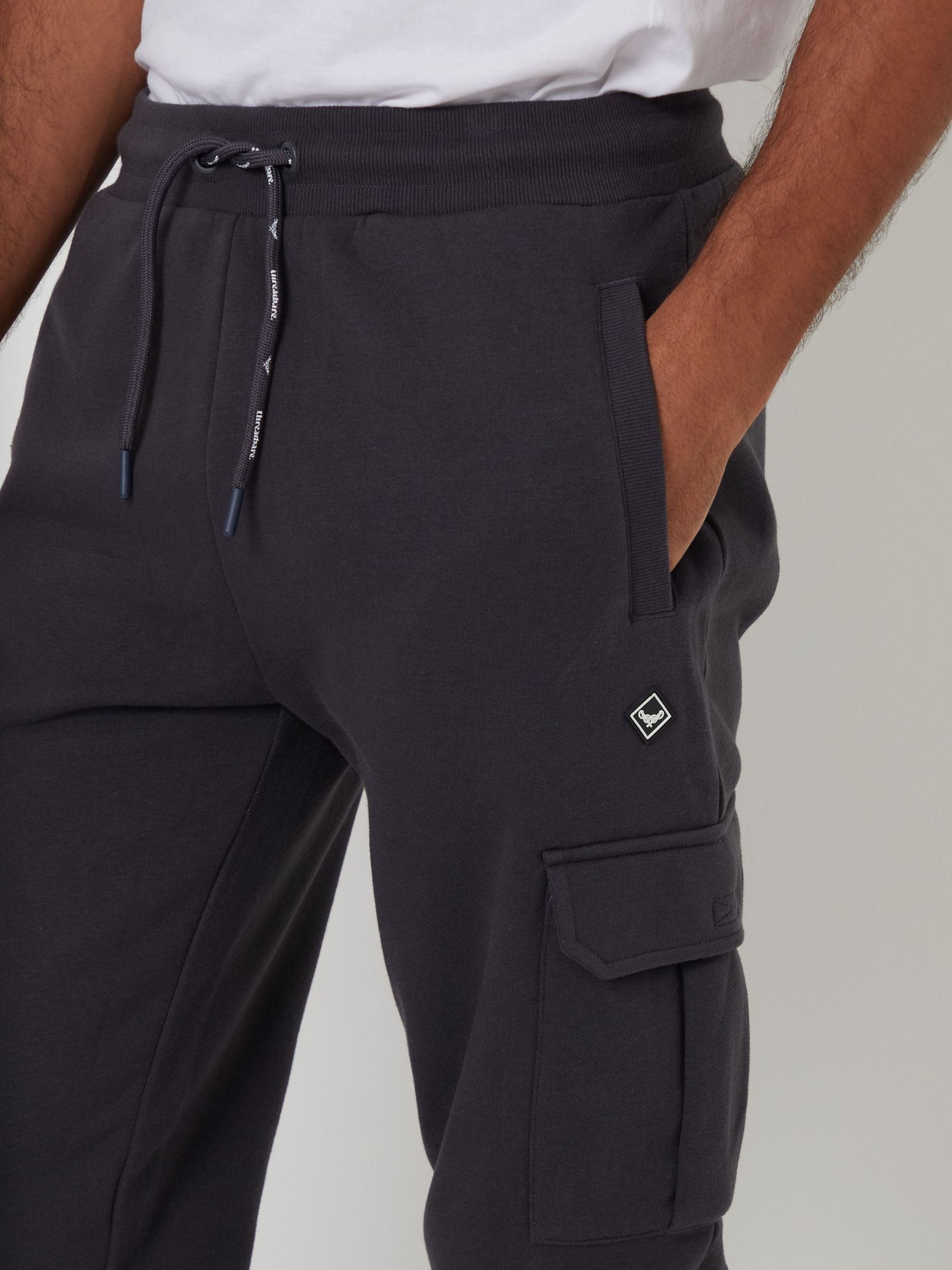 Grijs - Threadbare joggingbroek in cargostijl