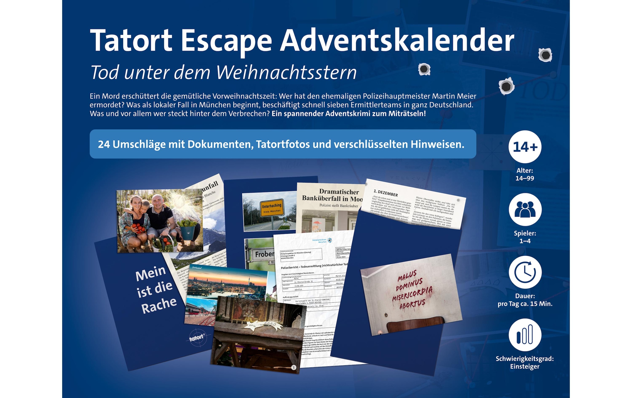 Franzis Adventskalender »Tatort Escape« ab 16 Jahren Schwierigkeitsgrad: Einsteiger