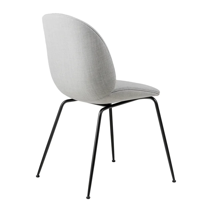 Gubi - Beetle Dining Chair Frontpolsterung (Conic Base), Schwarz / Enzo Degli Angiuoni (0023)