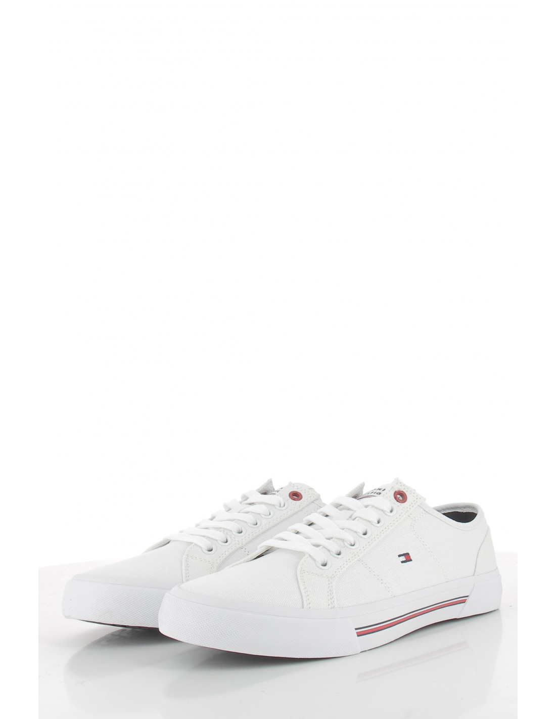 tommy hilfiger baskets de ville homme core corporate vulc blanc