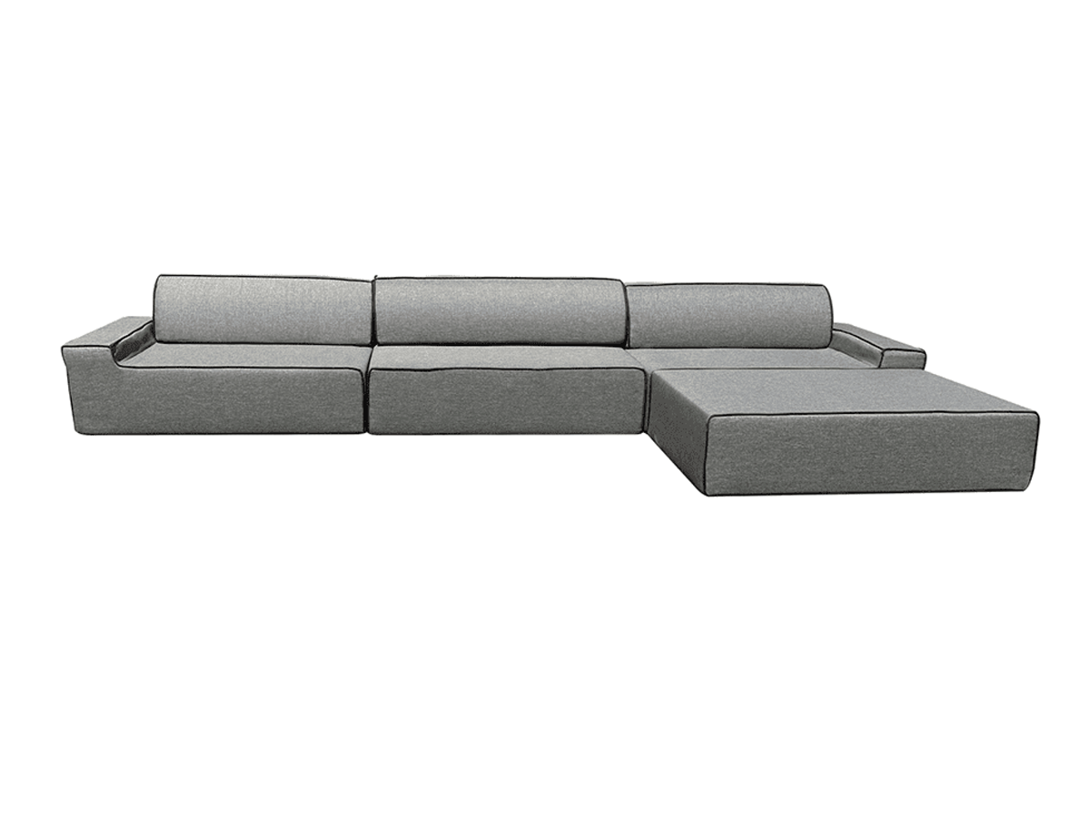 ARKO Triple Chaise Longue Modulaire Bank - 360x160cm Grijs