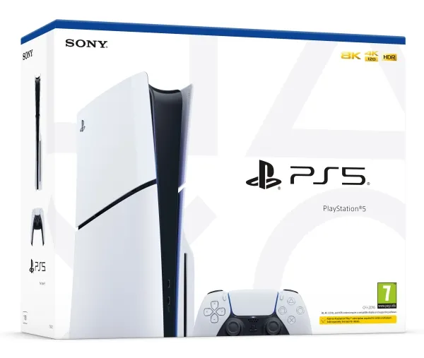 Sony PlayStation 5 Slim - Spilkonsol - 8K - HDR - 1 TB SSD
