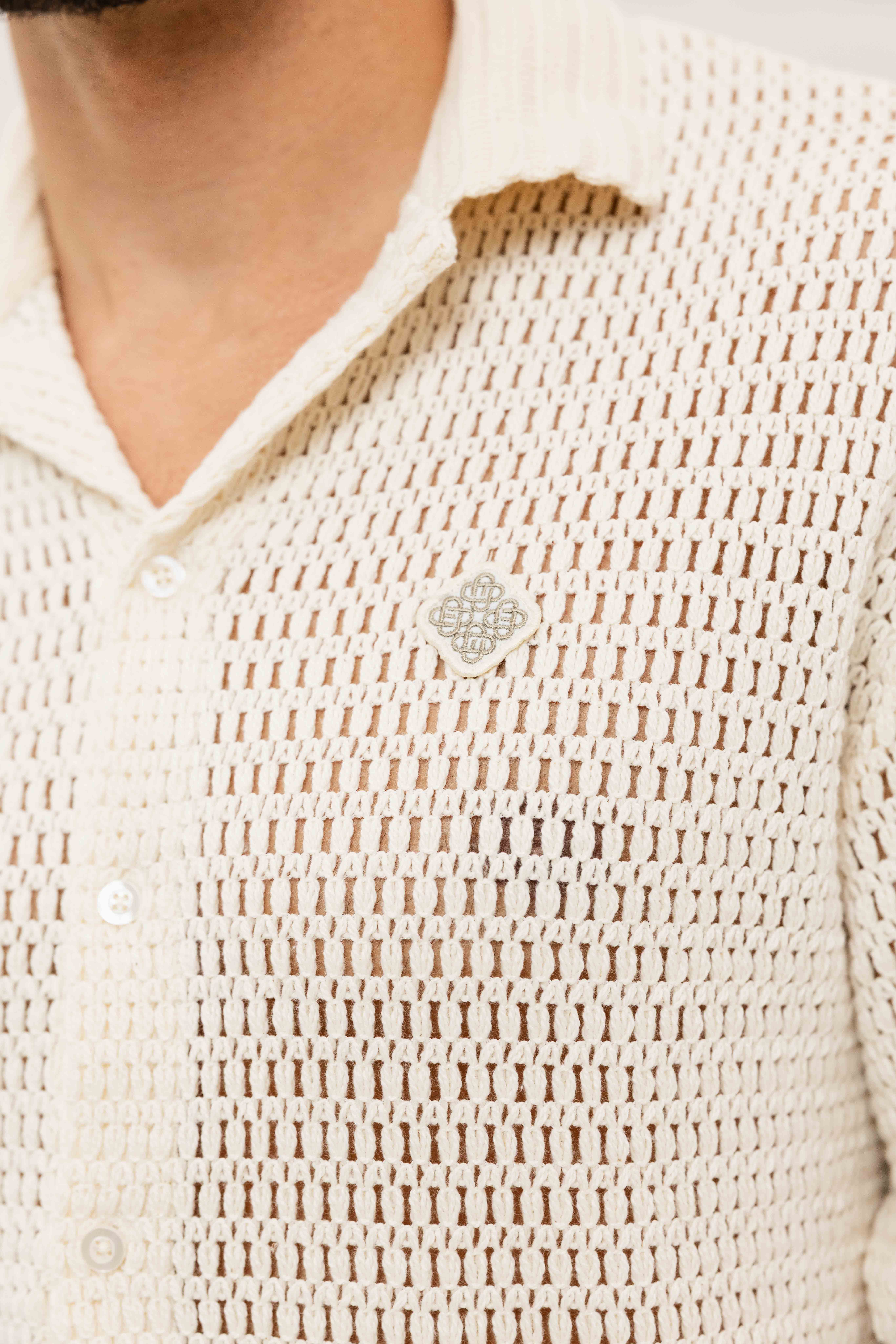 Equalité Lyra Knitted Croched Zomerset Gebroken Wit