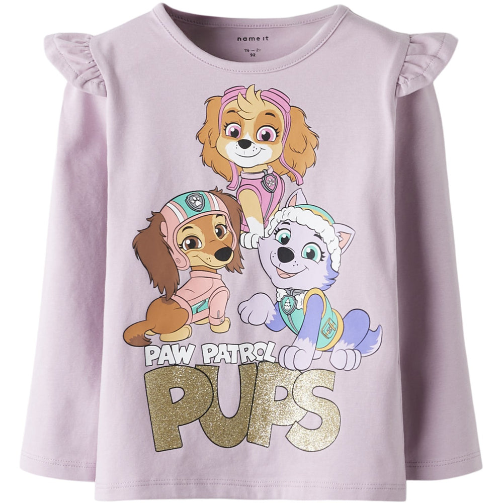 Køb Name It Dawn Pink Nmfjaba Paw Ls Top Noos Cplg