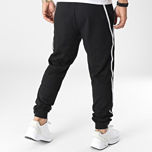 Pantalon Jogging A Bandes Trim 7555 Noir