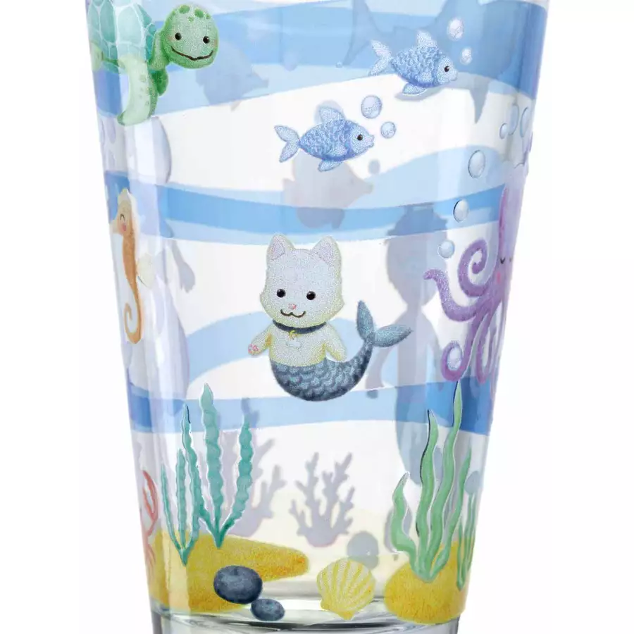 Leonardo Kinderbecher Bambini Avventura 215 ml & 300 ml 2er Set hellblau