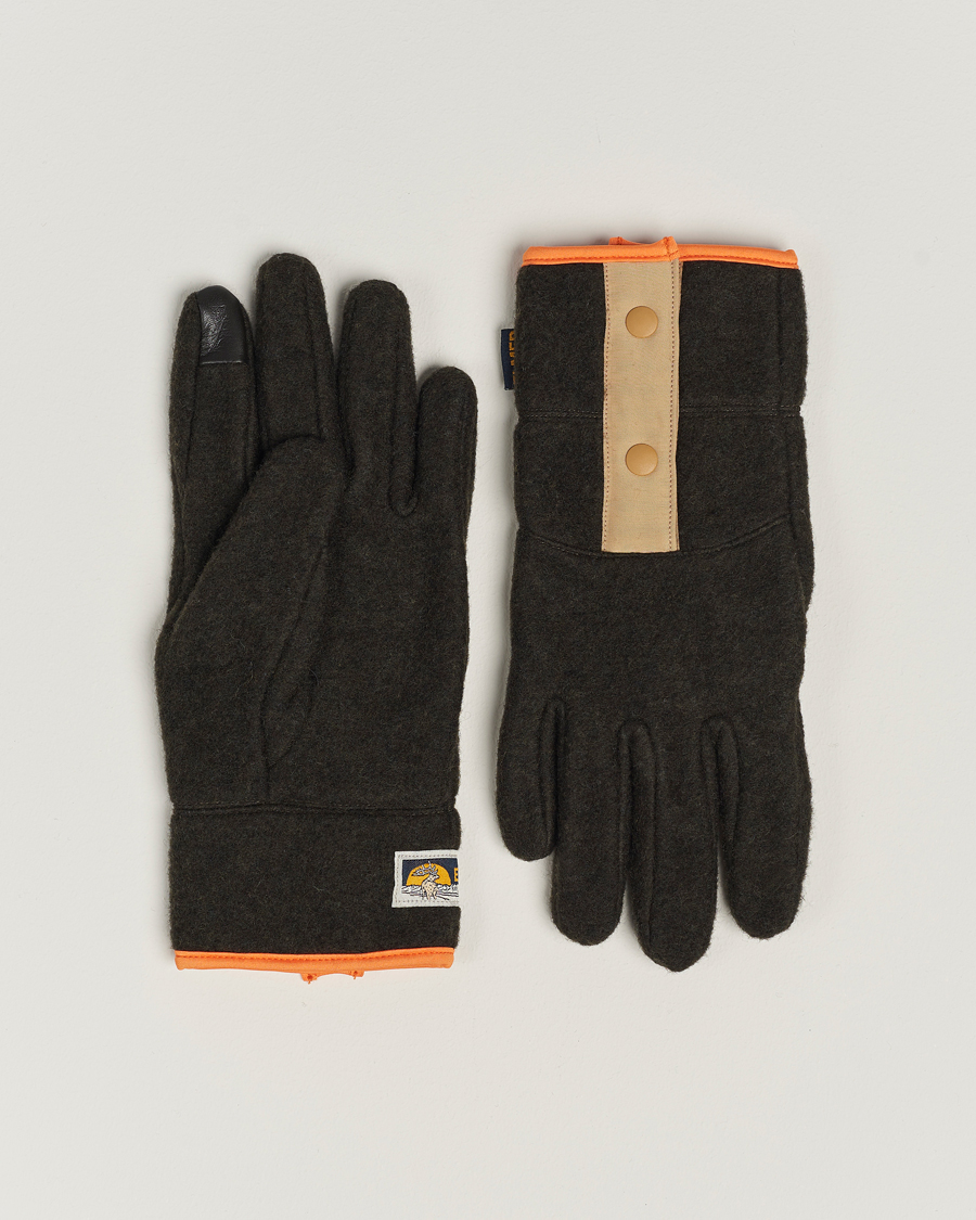 Elmer by Swany Recycled Wool Fleece Gloves Dark Brown