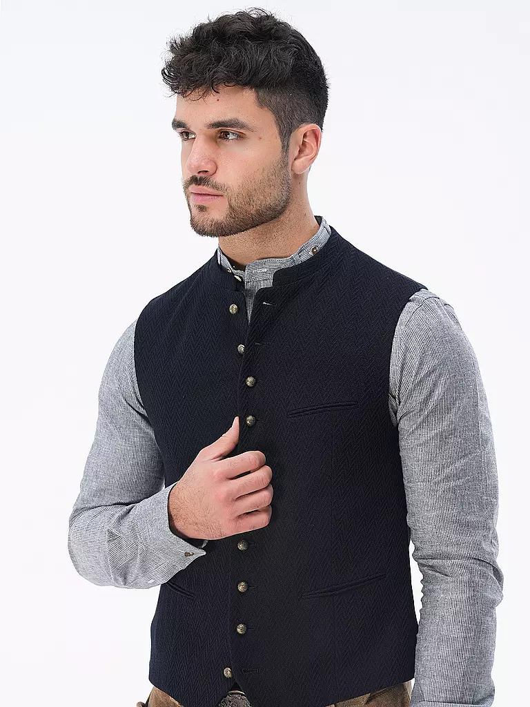 GOTTSEIDANK Trachtengilet KONSTANTIN blau