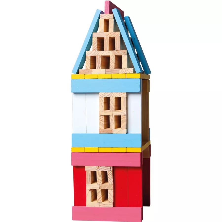 Bino Holzbausteine Stadt, 150 tlg.