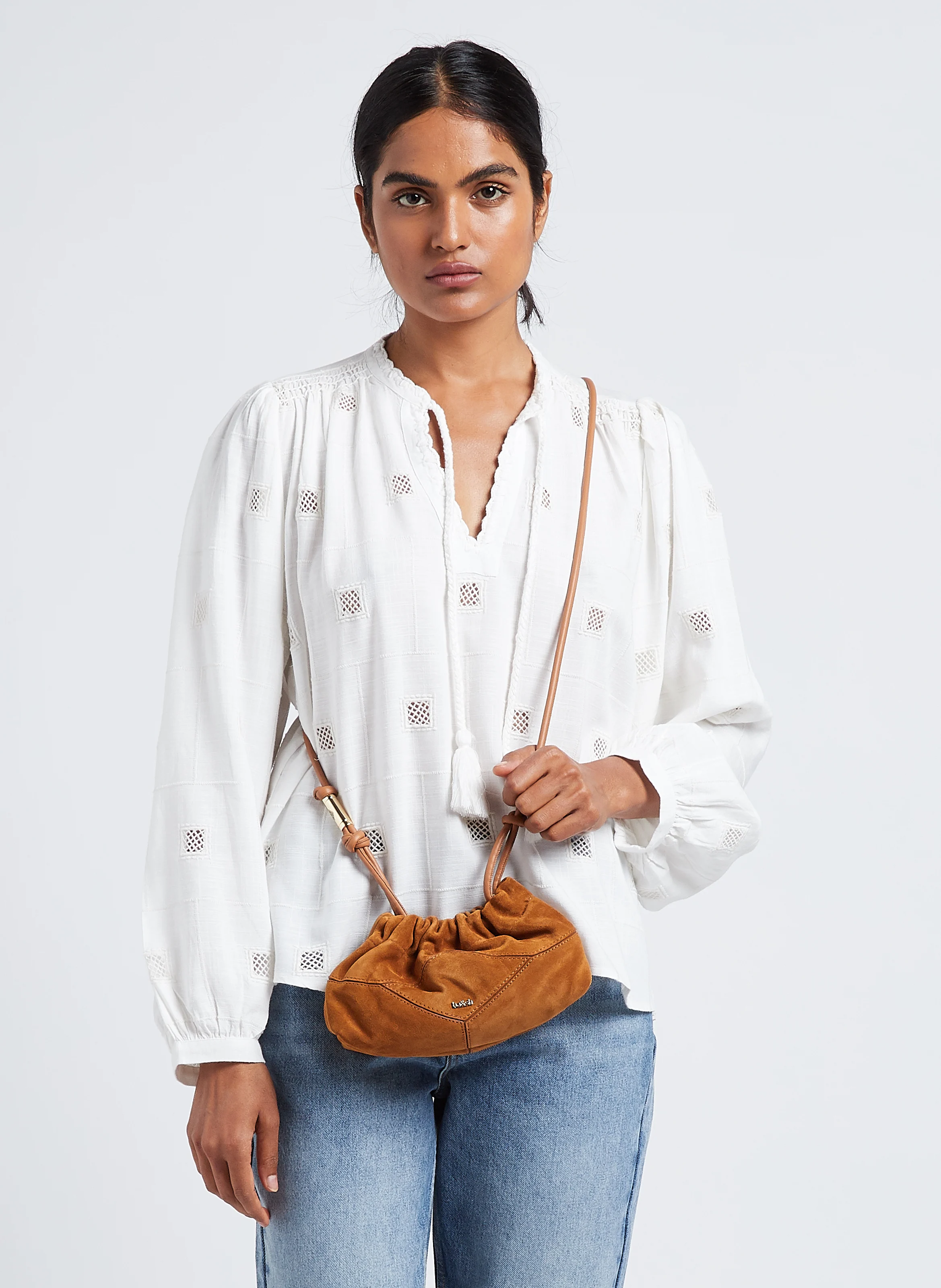 JUNE - Sac bandoulière en cuir | Marron