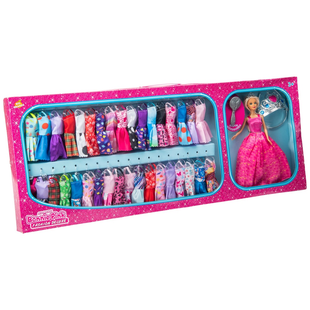 Modepuppe mit Accessoires