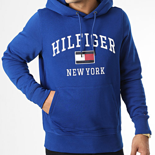 Sweat Capuche Modern Varsity 8173 Bleu Roi