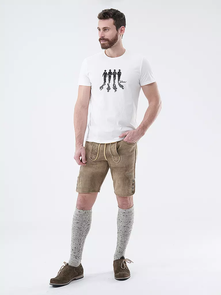 LUIS TRENKER T-Shirt LUARGI weiss