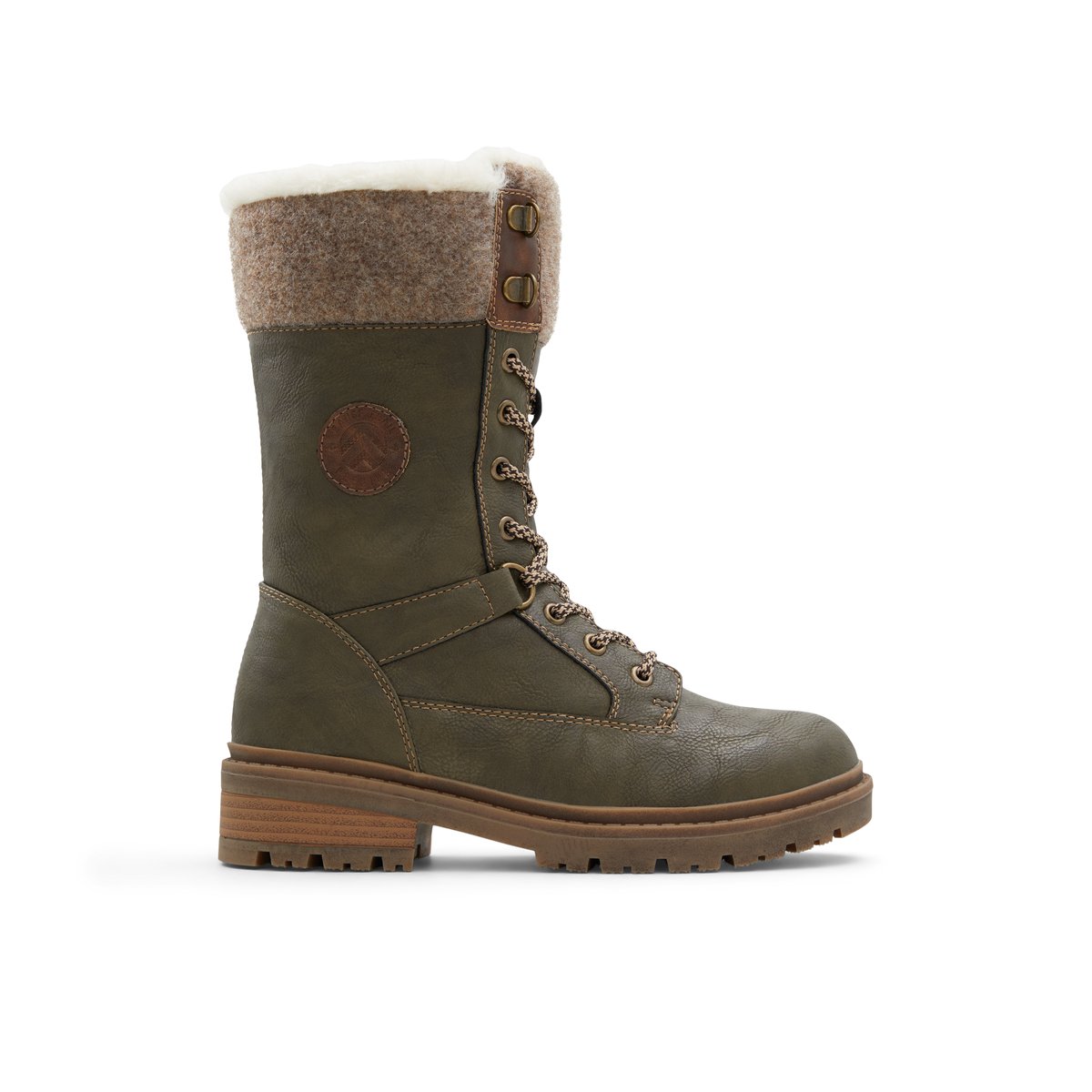 BANFF TRAIL PREMIUM-Sevoican-Bottes mi-mollet d'hiver - Semelle tracteur - Kaki