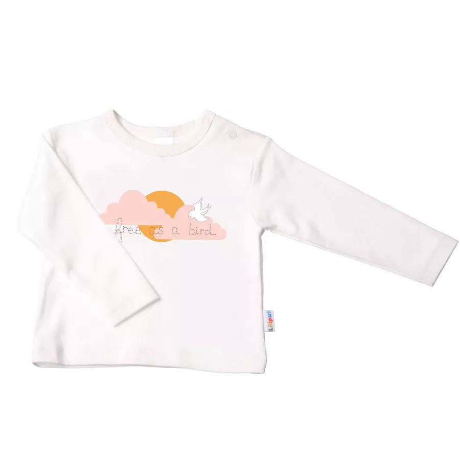 Liliput Langarmshirt Free As A Bird ecru