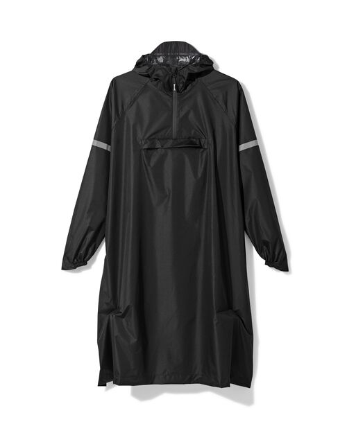 poncho de pluie pour adulte léger imperméable noir