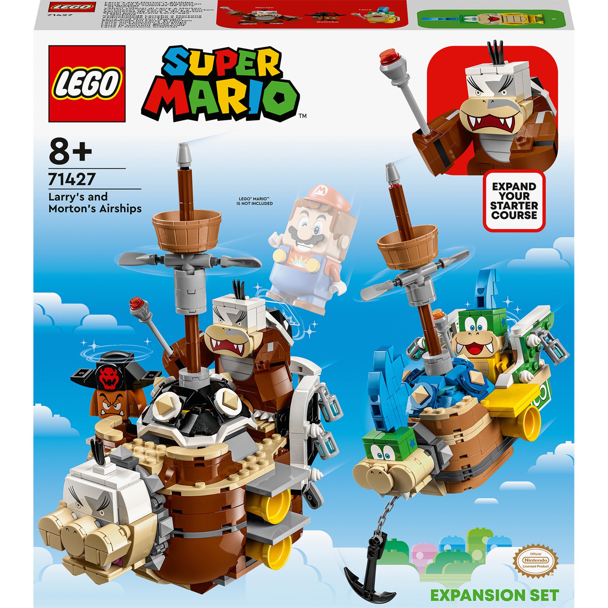LEGO Konstruktionsspielzeug Super Mario Larry und Mortons Luftgaleeren - Erweiterungsset