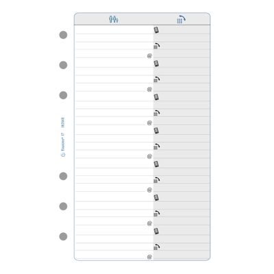 Exacompta Exatime 17 - Recharge pour organiseur - téléphone/adresses - 10,5 x 17,2 cm