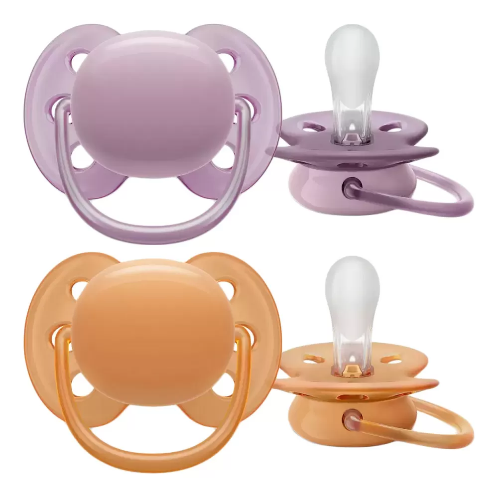 Philips Avent Ultra Soft 6-18 mdr. - Purple/Orange