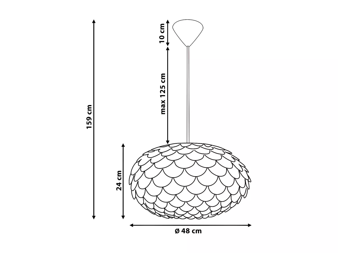 Lampe suspension ERGES Blanc