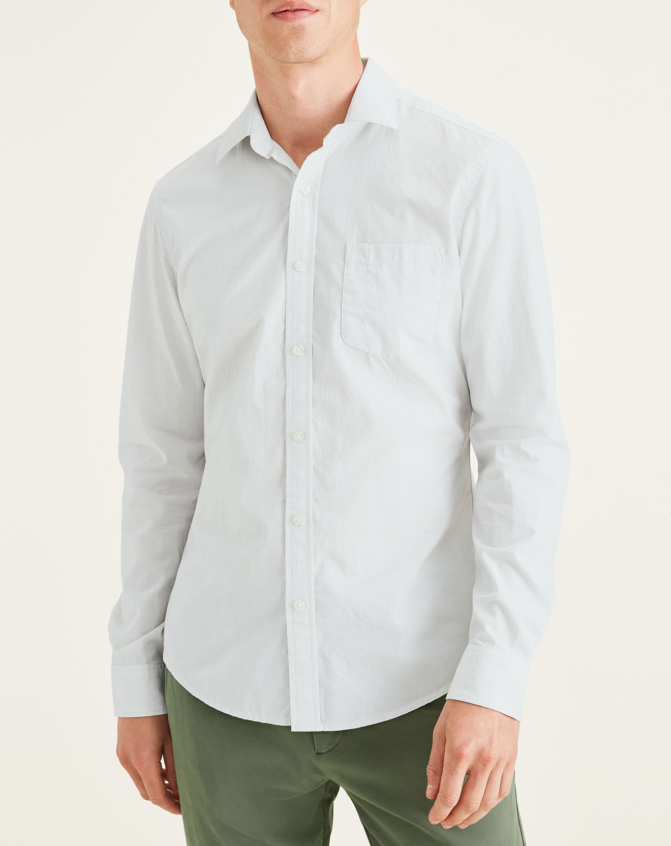 Dockers Chemise Slim Alpha Icon imprimée greige