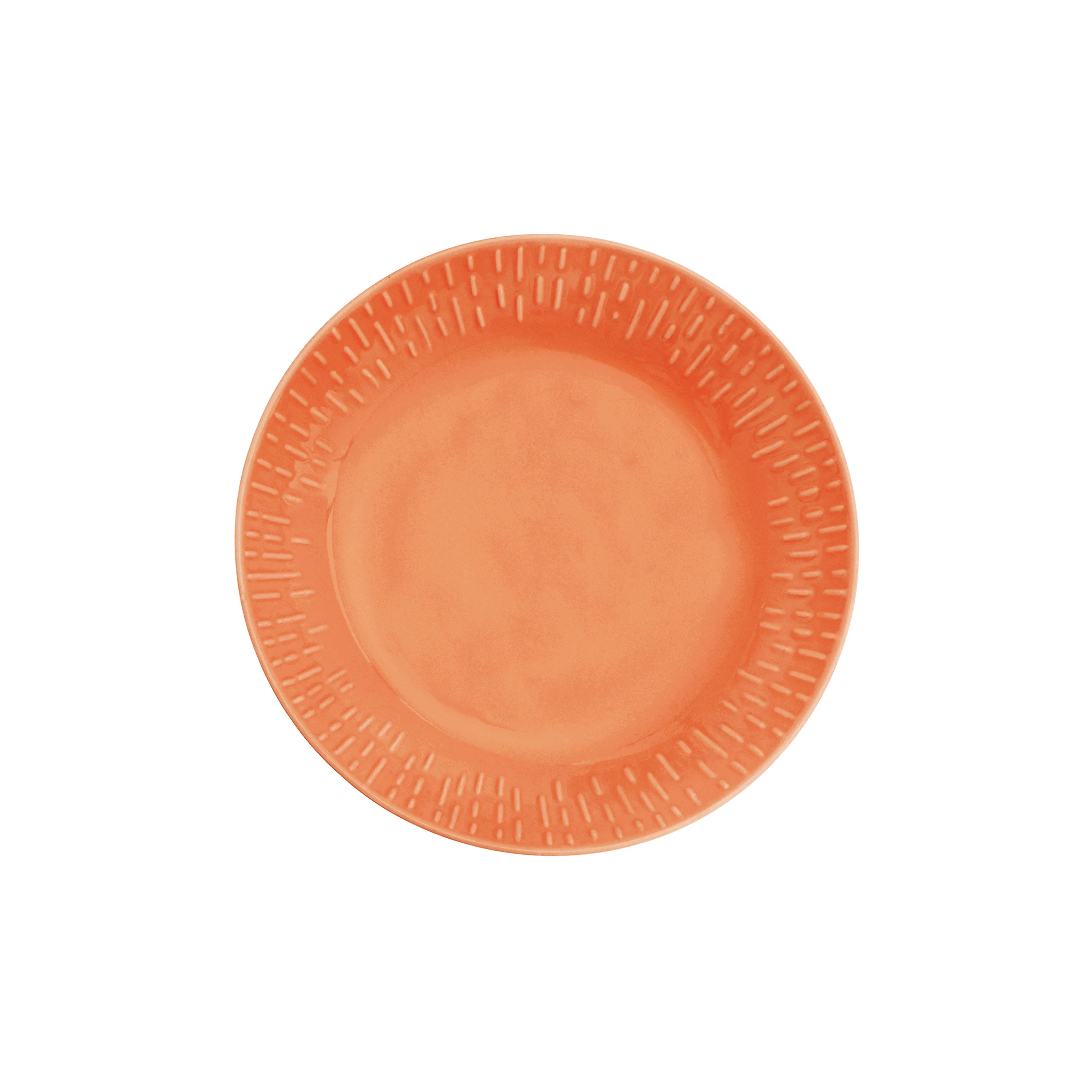 Aida  Confetti Apricot pastatallerken m/relief - Ø23 cm.
