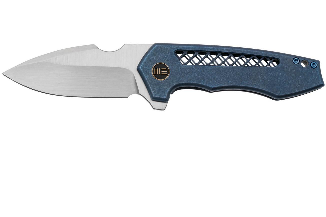 WE Knife Harpen WE23019-2 Blue Titanium, zakmes, Michael Burch design