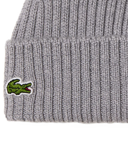 Lacoste Hue - Uld - Rib - Sølver Chine