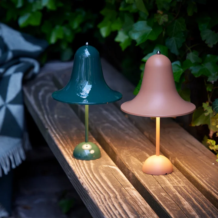Verpan - Pantop Portable LED Akkuleuchte Ø 30 x 18 cm, dusty rose