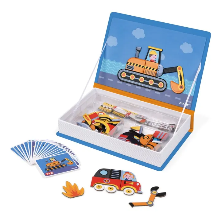 Janod Livre magnétique Bolides Magnéti'book - 50 magnets
