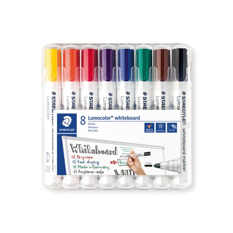 Staedtler Lumocolor whiteboard marker set 351 WP8