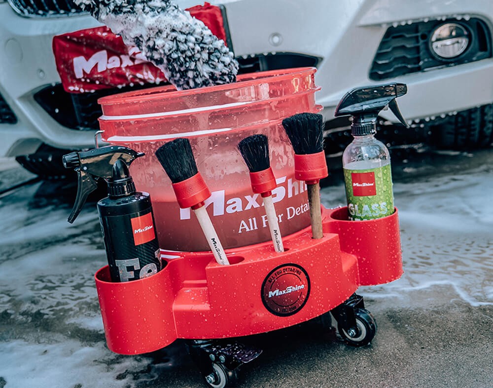 Maxshine Plastic Rolling Bucket Dolly
