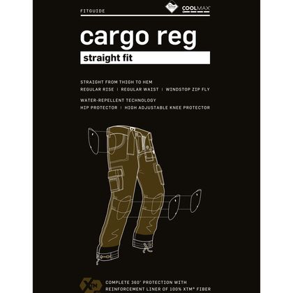 Pantalon John Doe REGULAR CARGO LONGUEUR 32 - Marron