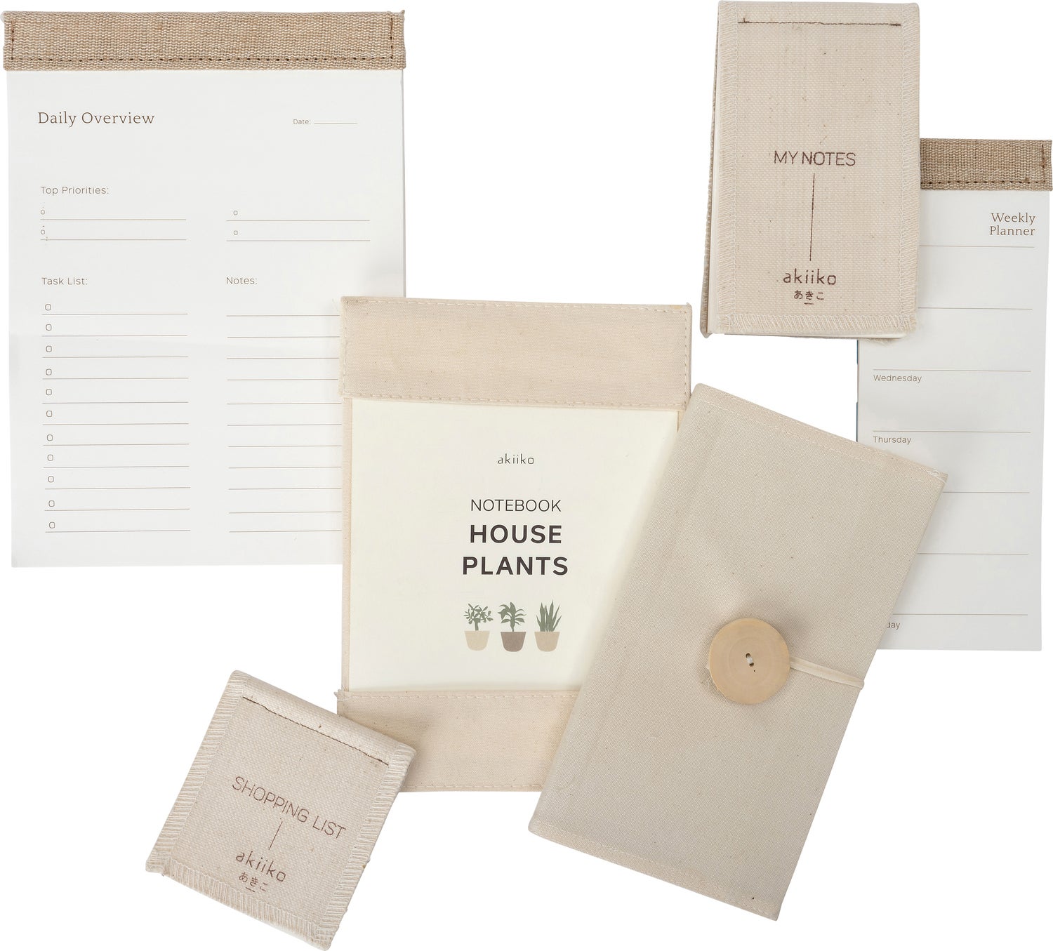 Intratuin notitieboek Plant beige 13,5 x 19 cm