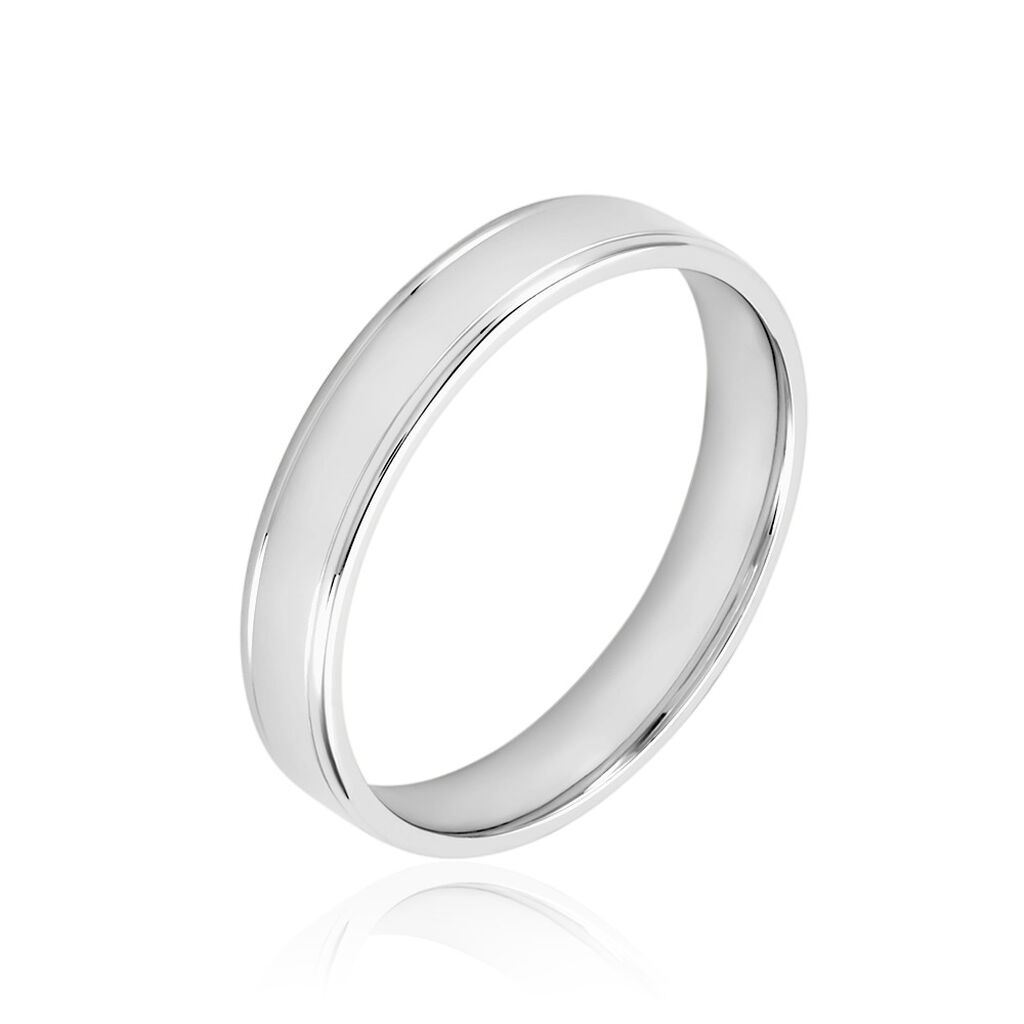 Alliance Beatrice Ruban Plat Or Blanc