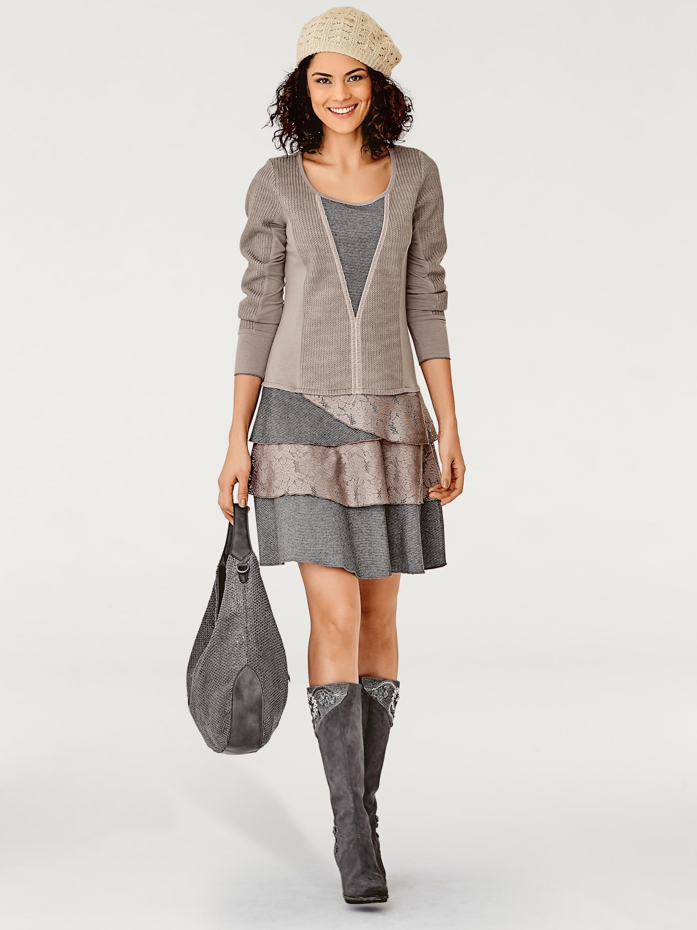 Robe en jersey matières tendance