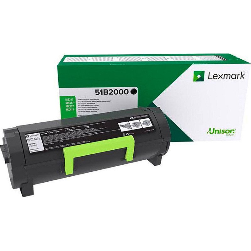 Toner Lexmark 51B2000 noir pour imprimante laser