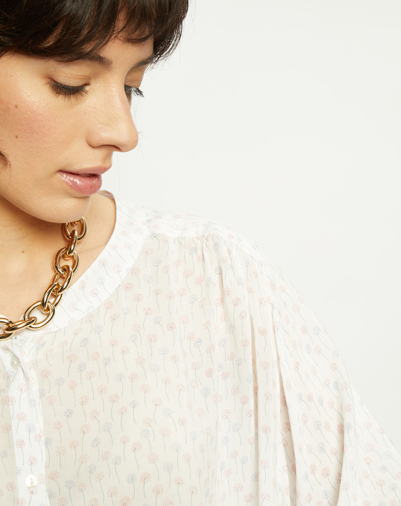 Harris Wilson Blouse Derry imprimée écrue