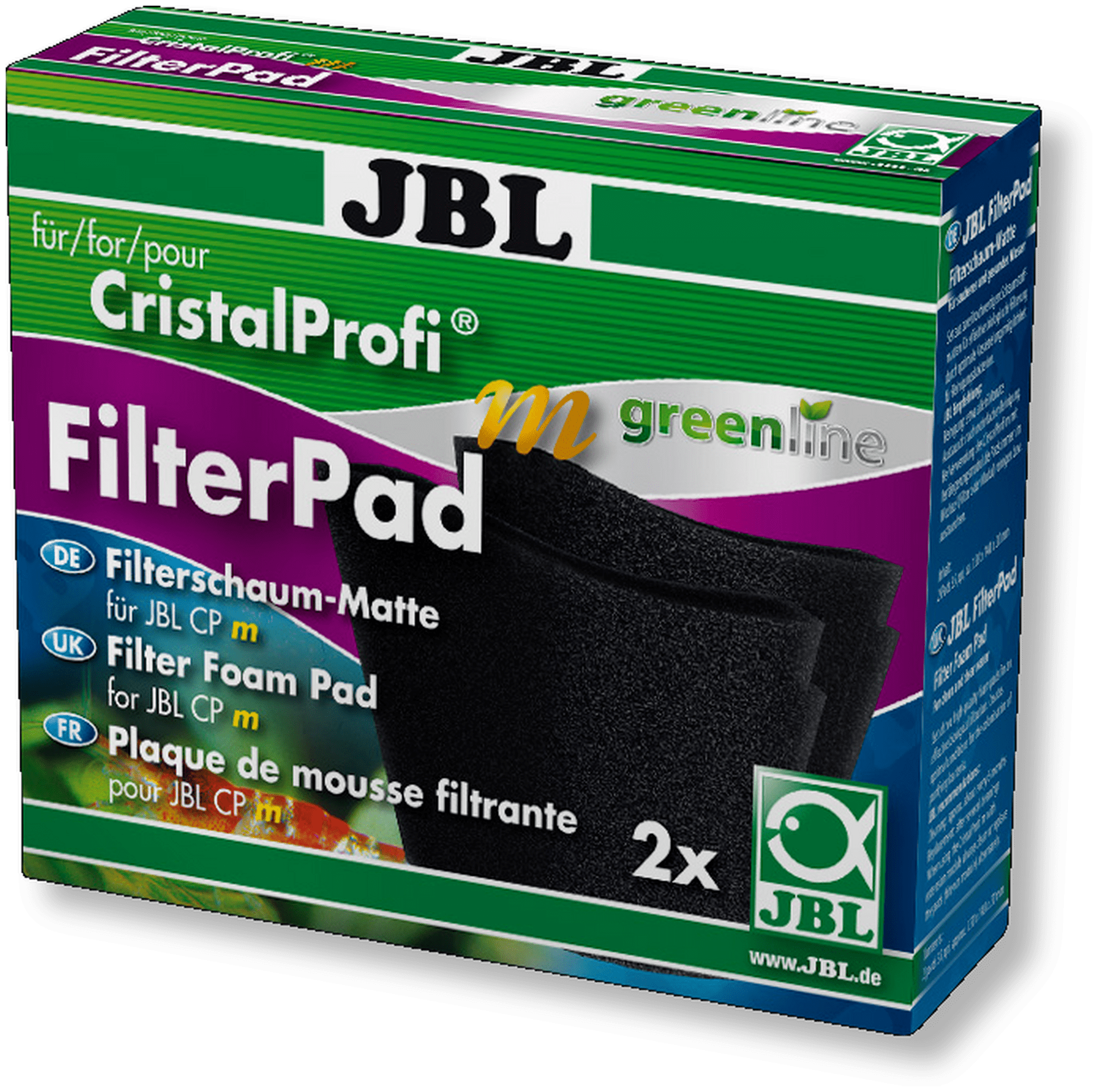 JBL Cristalprofi M Greenline Filterpad 2 stuks