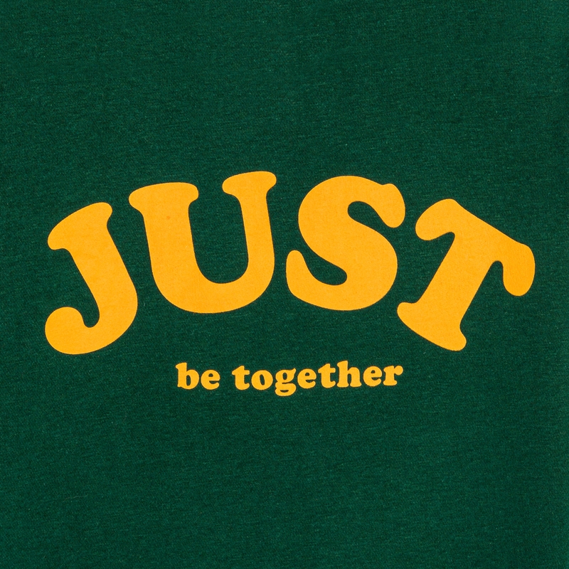 Sweat-shirt à message vert garçon