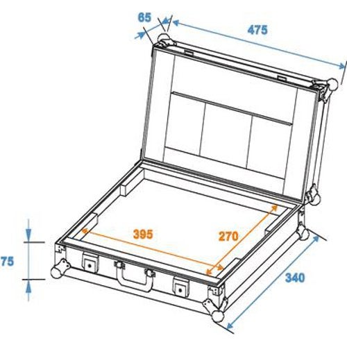 Omnitronic LC-17 flightcase voor 17 inch laptop