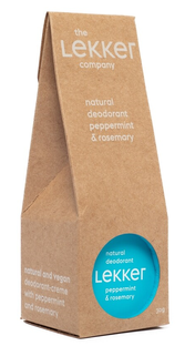 The Lekker Company Natural Deodorant Peppermint & Rosemary 30GR